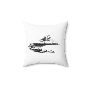 Beach Scene Outdoor Throw Pillow