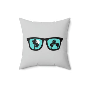 Beach Glasses Outdoor Throw Pillow