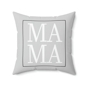 Mama Box Grey Outdoor Pillow