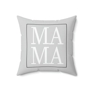 Mama Box Grey Outdoor Pillow