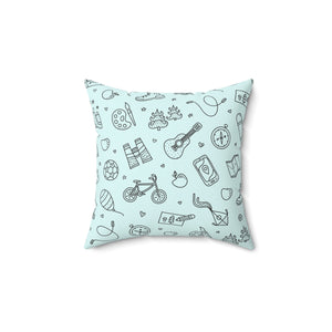 Kid Stuff Outdoor Throw Pillow