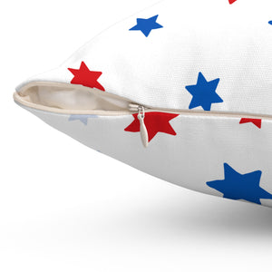 USA Stars Pattern Outdoor Throw Pillow