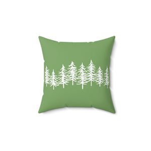 Tree Line Outdoor Throw Pillow