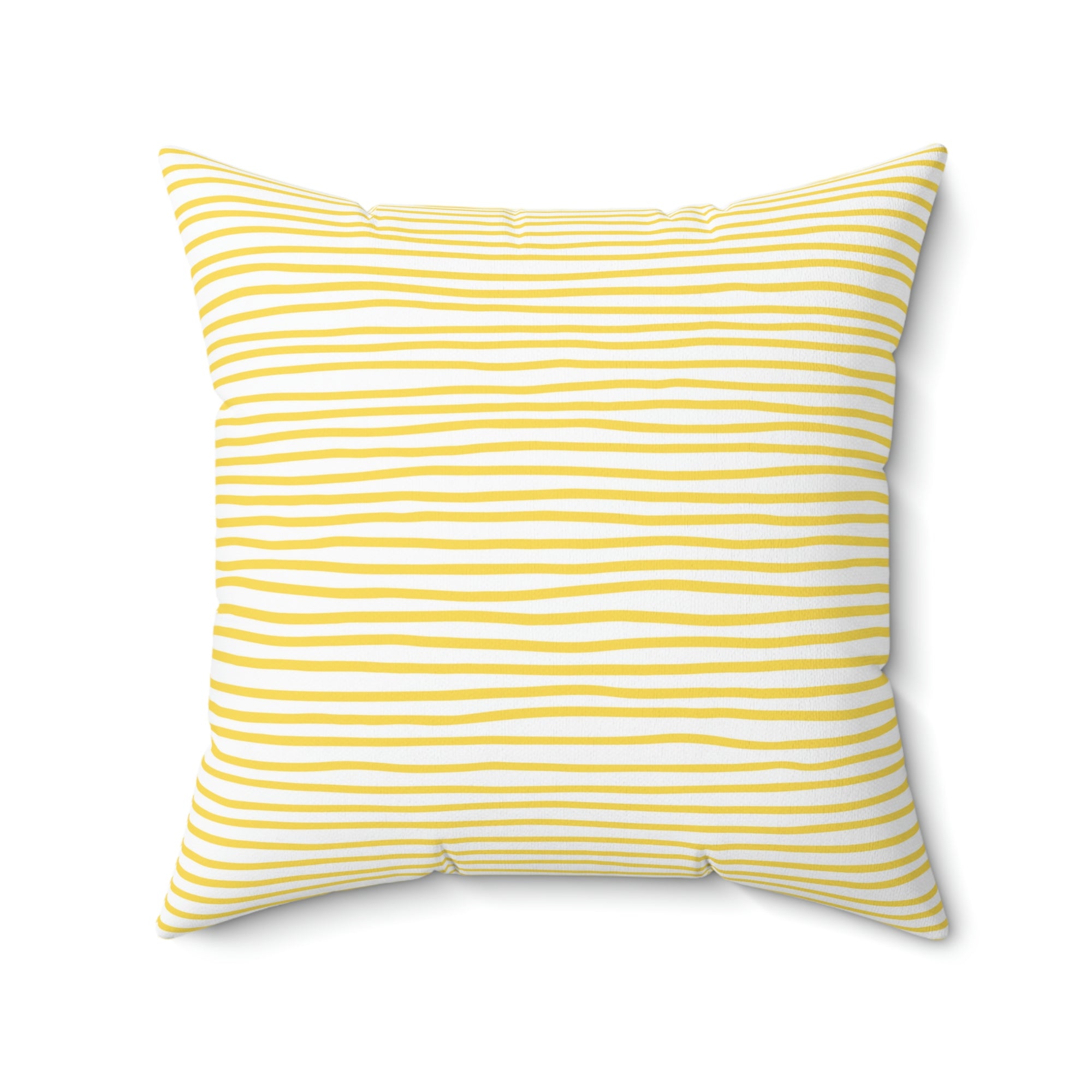 Yellow Hand Lines Outdoor Pillow