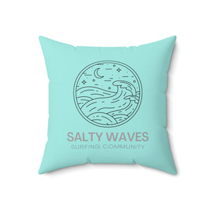 Salty Waves Outdoor Pillow