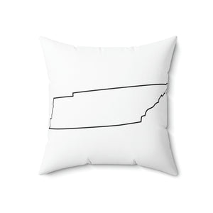 Tennessee Outline Outdoor Pillow