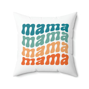 Mama Fun Colorful Outdoor Pillow