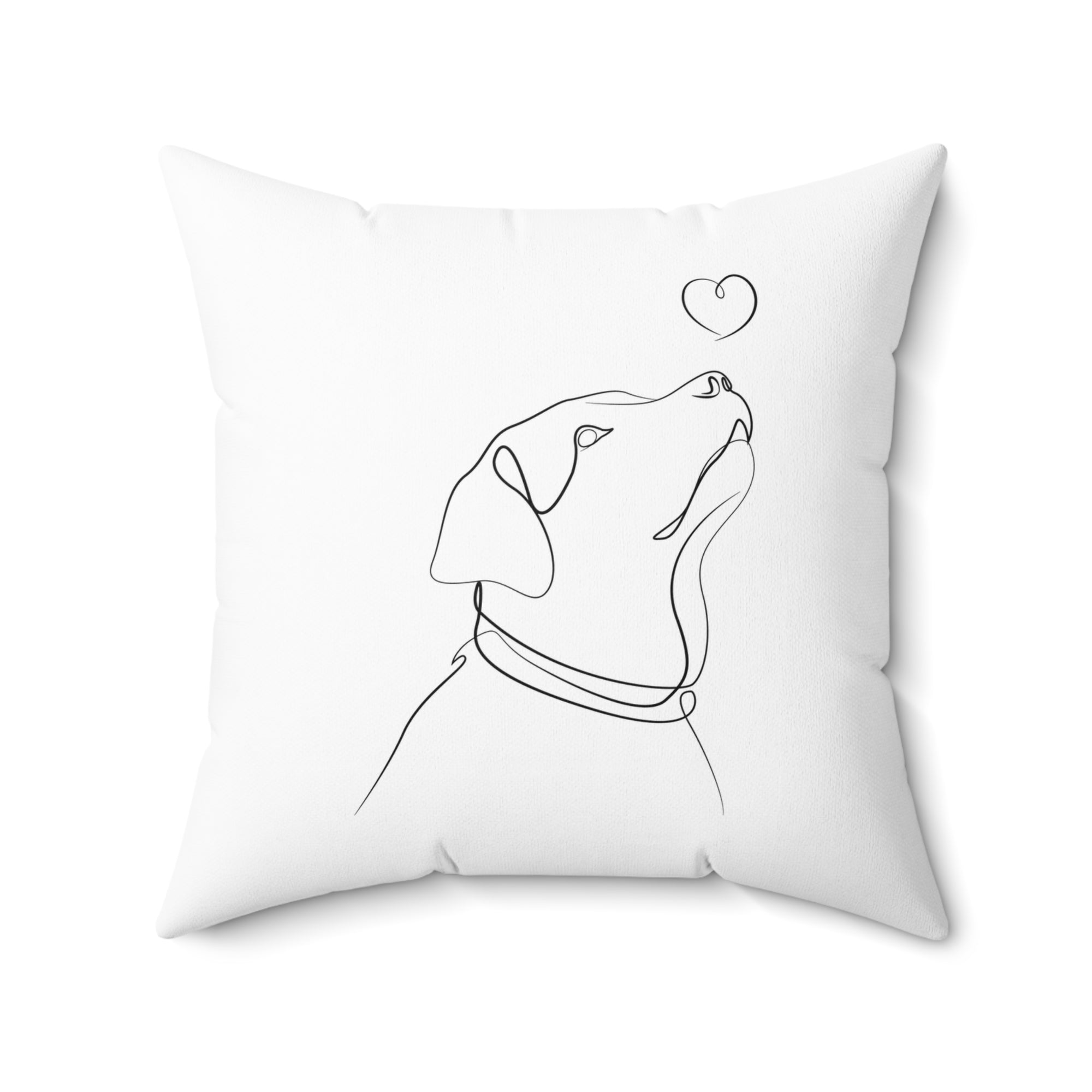 Dog Love Outdoor Throw Pillow