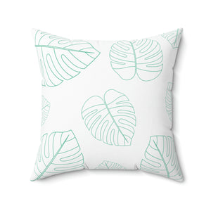 Green Leaf Outdoor Pillow