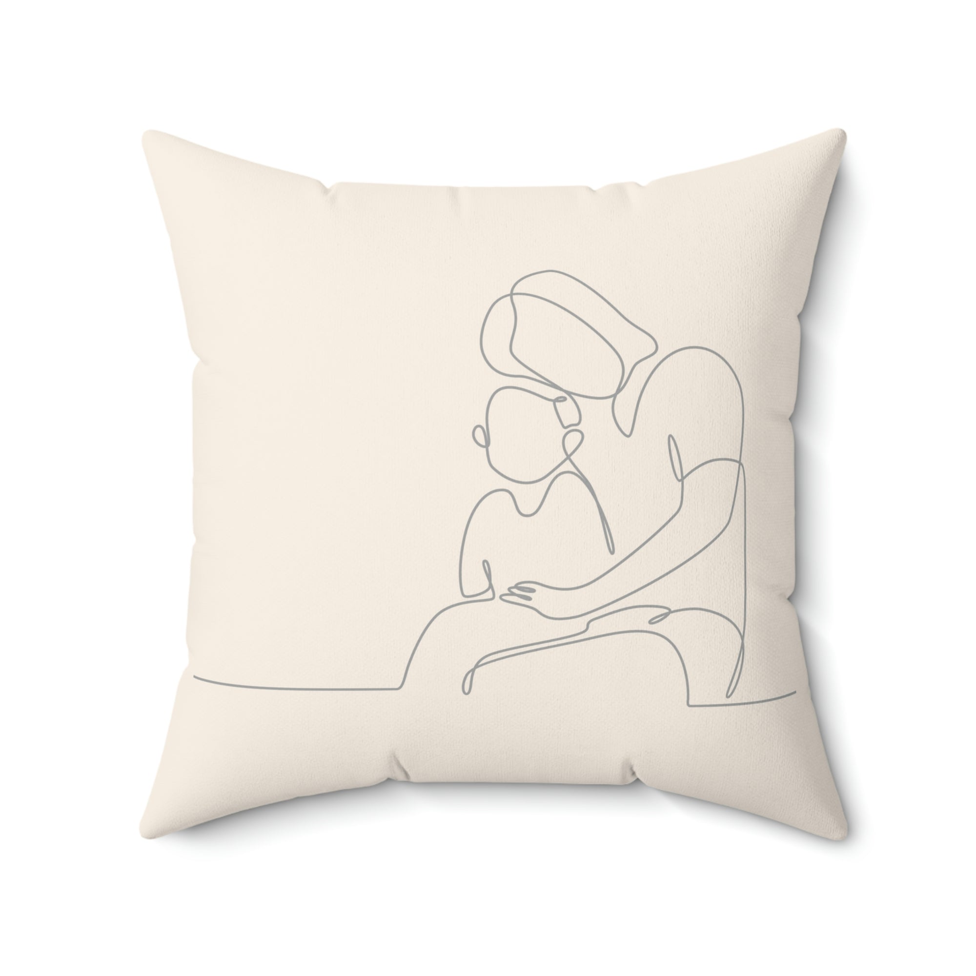 Mother and Child Outdoor Pillow