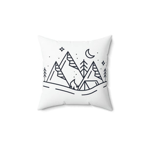 Star and Mountain Outdoor Pillow