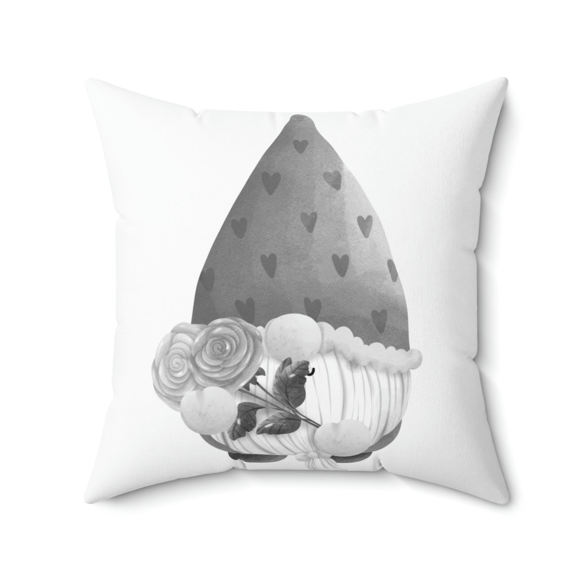 Valentines Day Gnome Outdoor Pillow