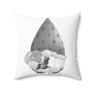 Valentines Day Gnome Outdoor Pillow