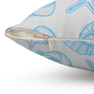 Sea Shells Beach Outdoor Throw Pillow