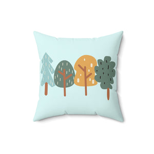 Kids Forest Outdoor Throw Pillow