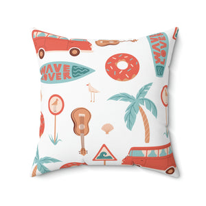 Beach Gear Outdoor Throw Pillow