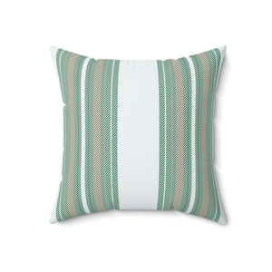 Mint Green Stripe Outdoor Pillow