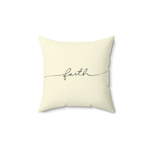 Faith Handwritten Outdoor Pillow