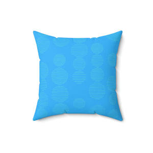 Blue Hanging Lantern Pattern Outdoor Pillow