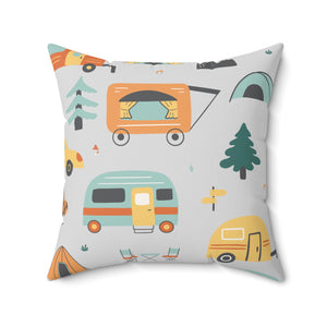 Camper Life Outdoor Throw Pillow