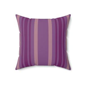 Purple Stripe Outdoor Pillow