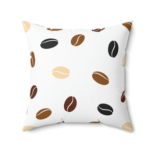 Coffee Bean Outdoor Pillow