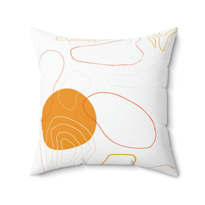 Orange Pattern Outdoor Pillow