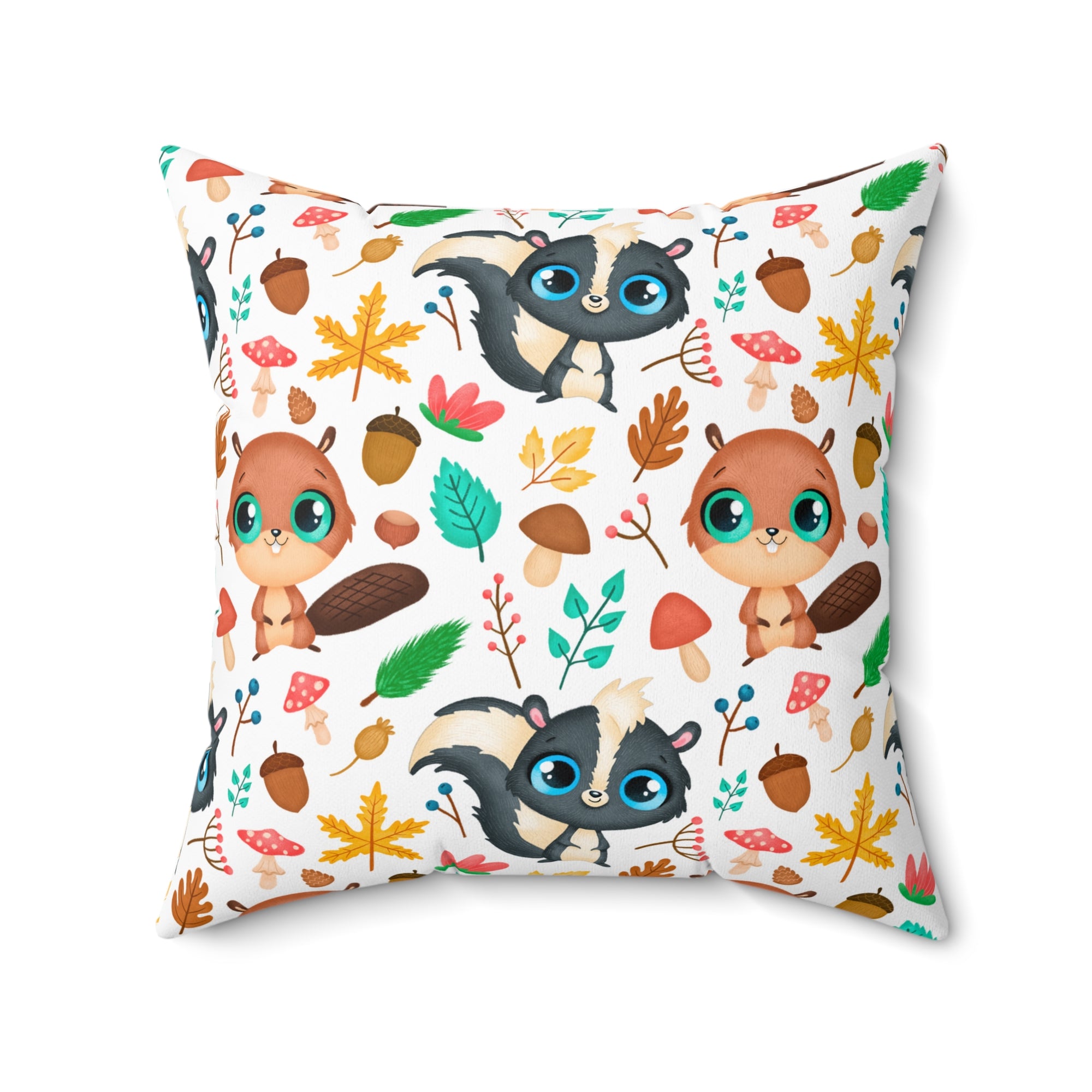 Kid Creatures Outdoor Throw Pillow