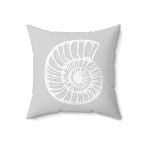 Hand Drawn Shell Outdoor Pillow