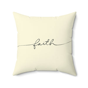 Faith Handwritten Outdoor Pillow