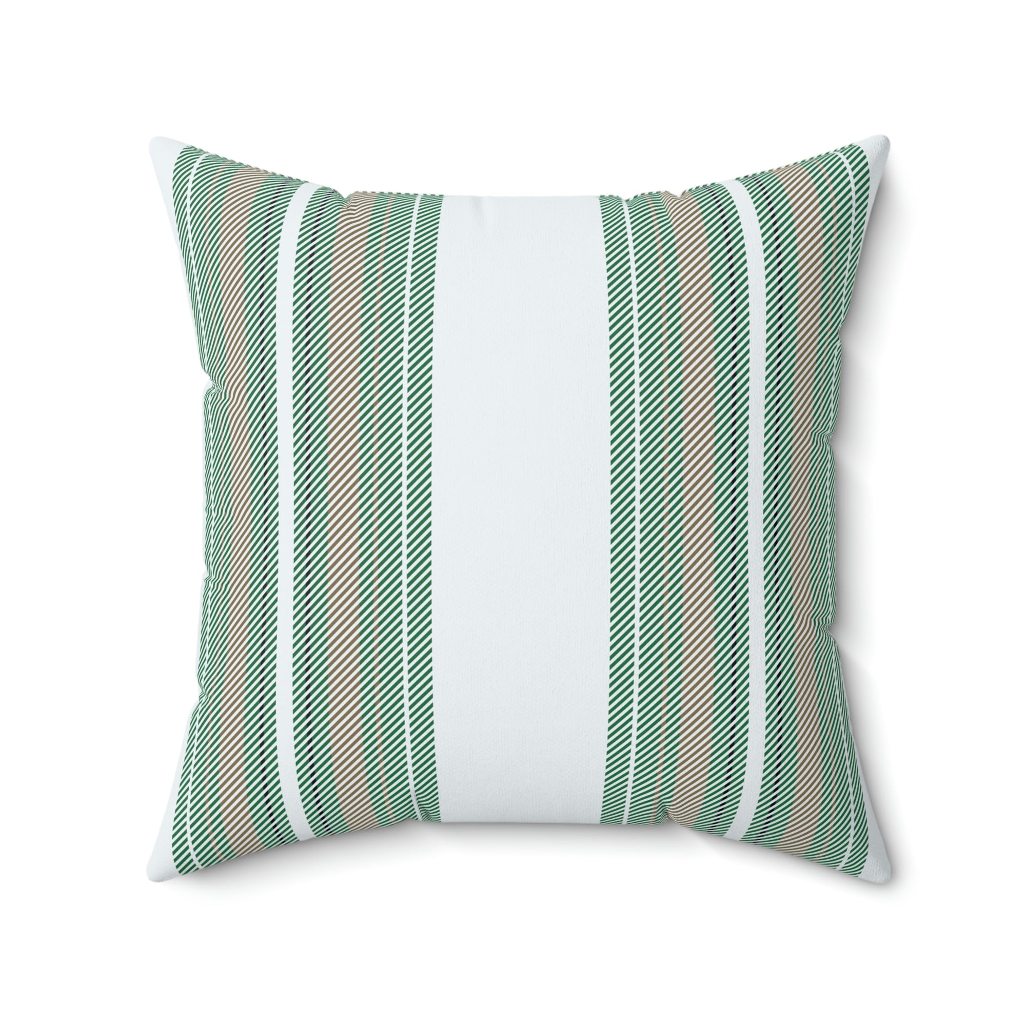 Mint Green Stripe Outdoor Pillow