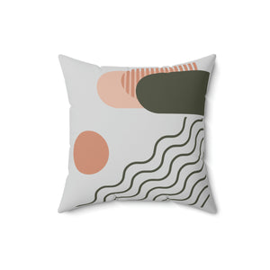 Boho waves n sun Outdoor Pillow