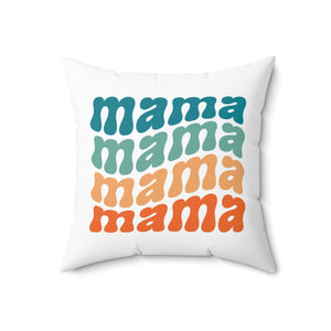 Mama Fun Colorful Outdoor Pillow