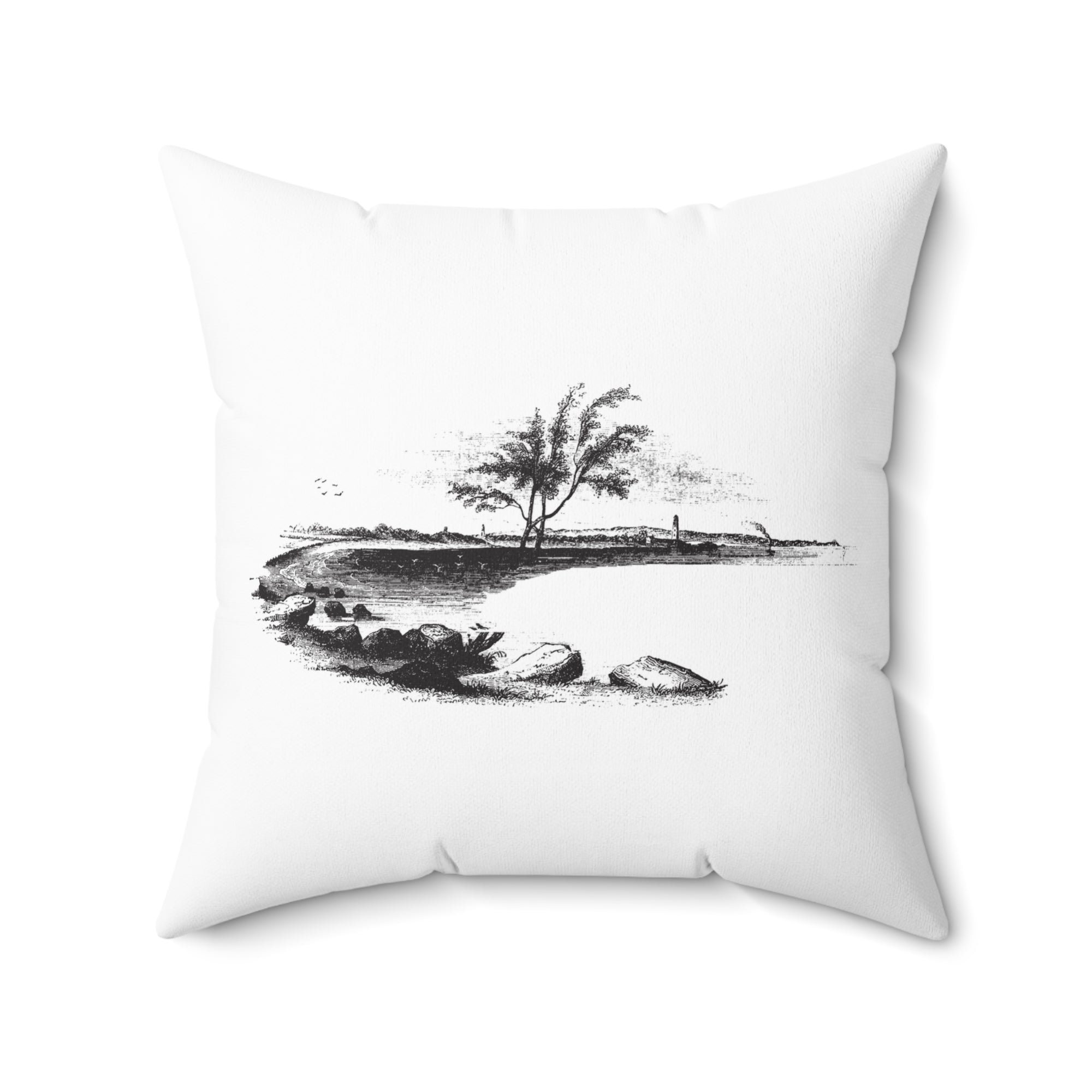 Beach Scene Outdoor Throw Pillow