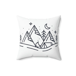 Star and Mountain Outdoor Pillow