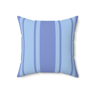 Blue on Blue Stripe Outdoor Pillow