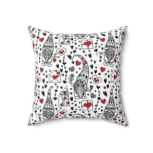 Gnome and Hearts Outdoor Pillows