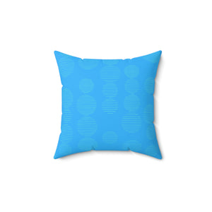 Blue Hanging Lantern Pattern Outdoor Pillow