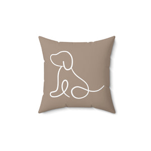 Brown Lab Outdoor Throw Pillow