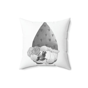 Valentines Day Gnome Outdoor Pillow