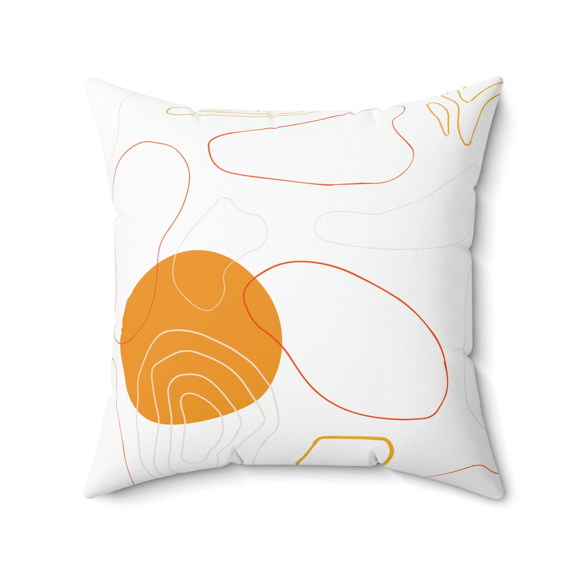 Orange Pattern Outdoor Pillow