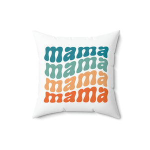 Mama Fun Colorful Outdoor Pillow