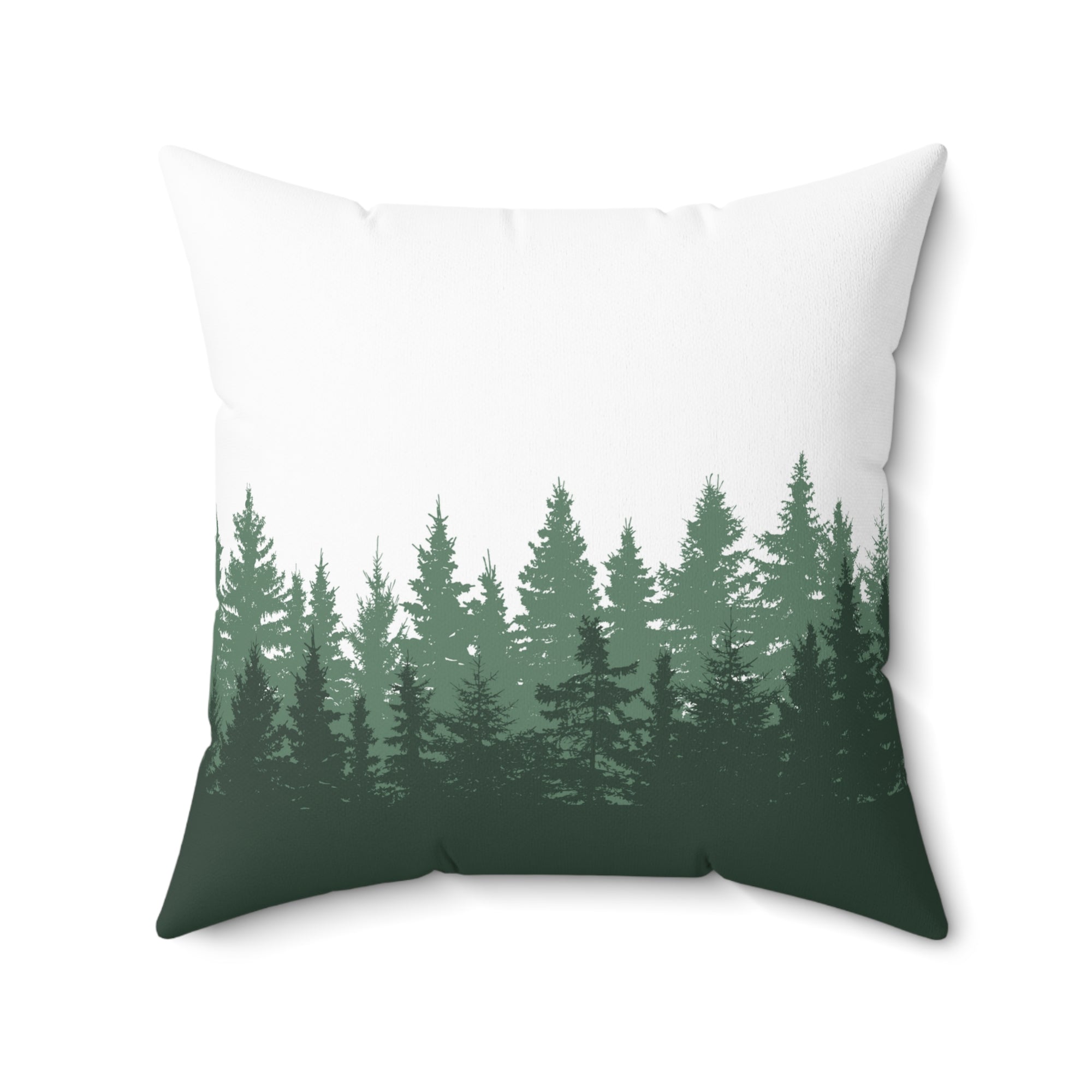 Pine Tree Forest Outdoor Throw Pillow