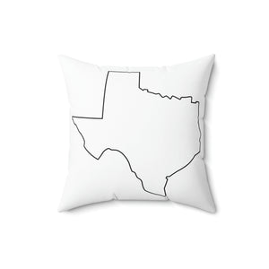 Texas Outline Outdoor Pillow