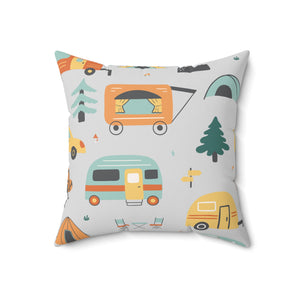 Camper Life Outdoor Throw Pillow