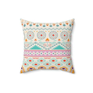 Aztec Pattern Outdoor Throw Pillow