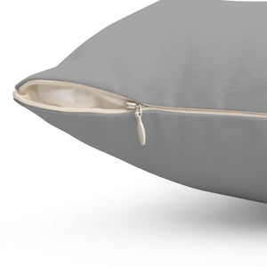 Grey Wave Outdoor Pillow