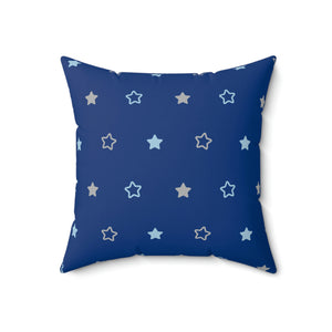 Blue Stars Outdoor Pillow