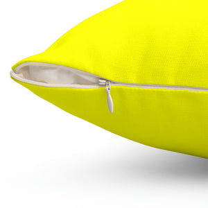 Yellow No. 1 Outdoor Pillow