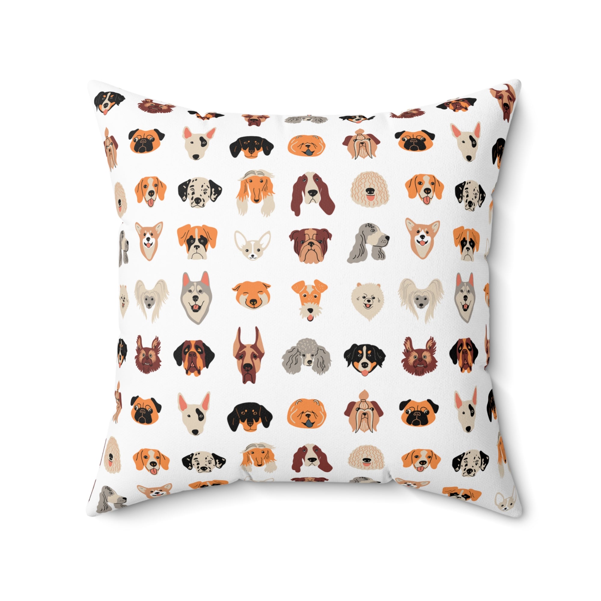 Dog Pattern Fun Outdoor Throw Pillow